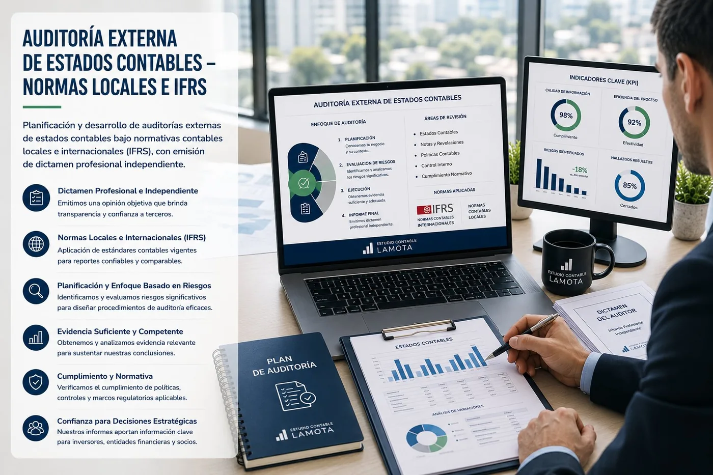 Auditoría externa de estados contables bajo normas locales e IFRS en Argentina