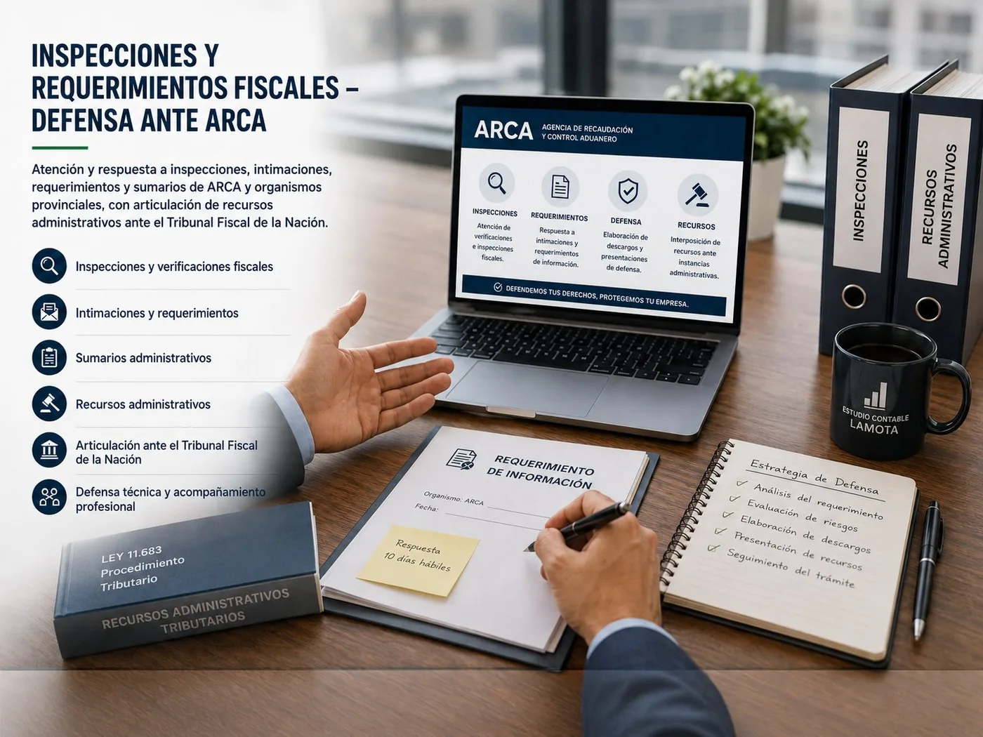 Defensa profesional ante inspecciones y requerimientos de ARCA — Estudio Lamota