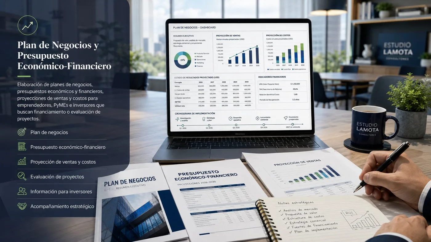 Plan de negocios y presupuesto económico-financiero para PyMEs argentinas