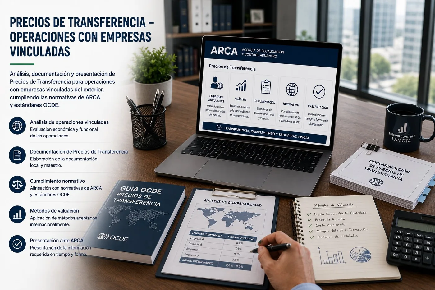 Estudio de precios de transferencia y optimización fiscal para operaciones vinculadas — Estudio Lamota
