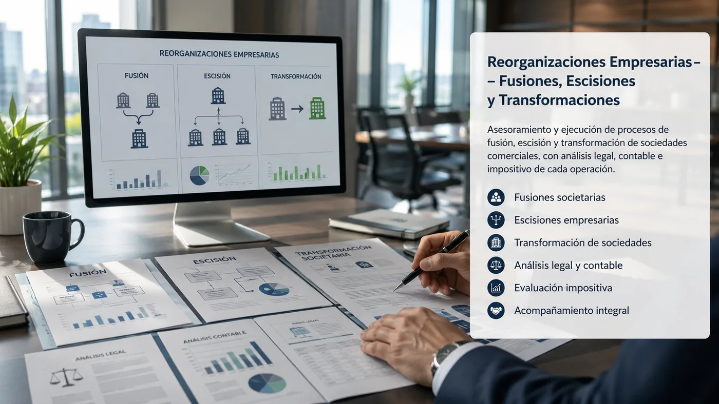 Reorganizaciones empresarias: fusiones, escisiones y transformaciones de sociedades